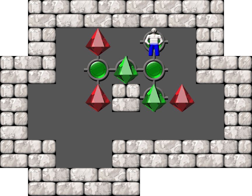 Sokoban Easy 5 Boxes level 33